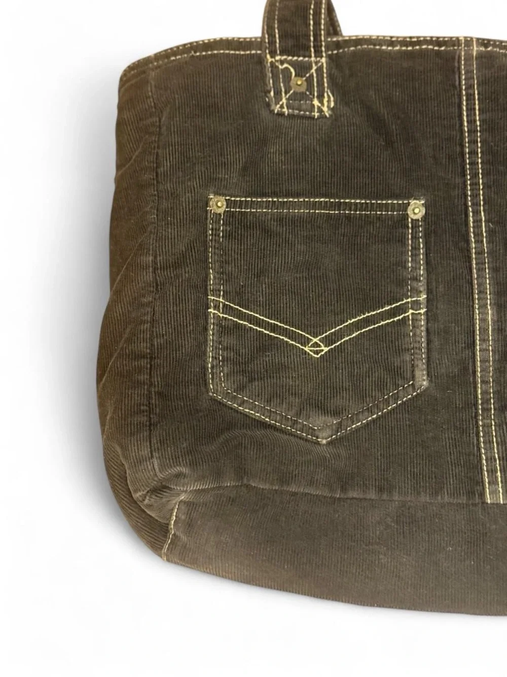 Vintage Levi Strauss & Co. Corduroy Shoulder Bag in Beautiful  Vintage Black.